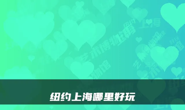纽约上海哪里好玩
